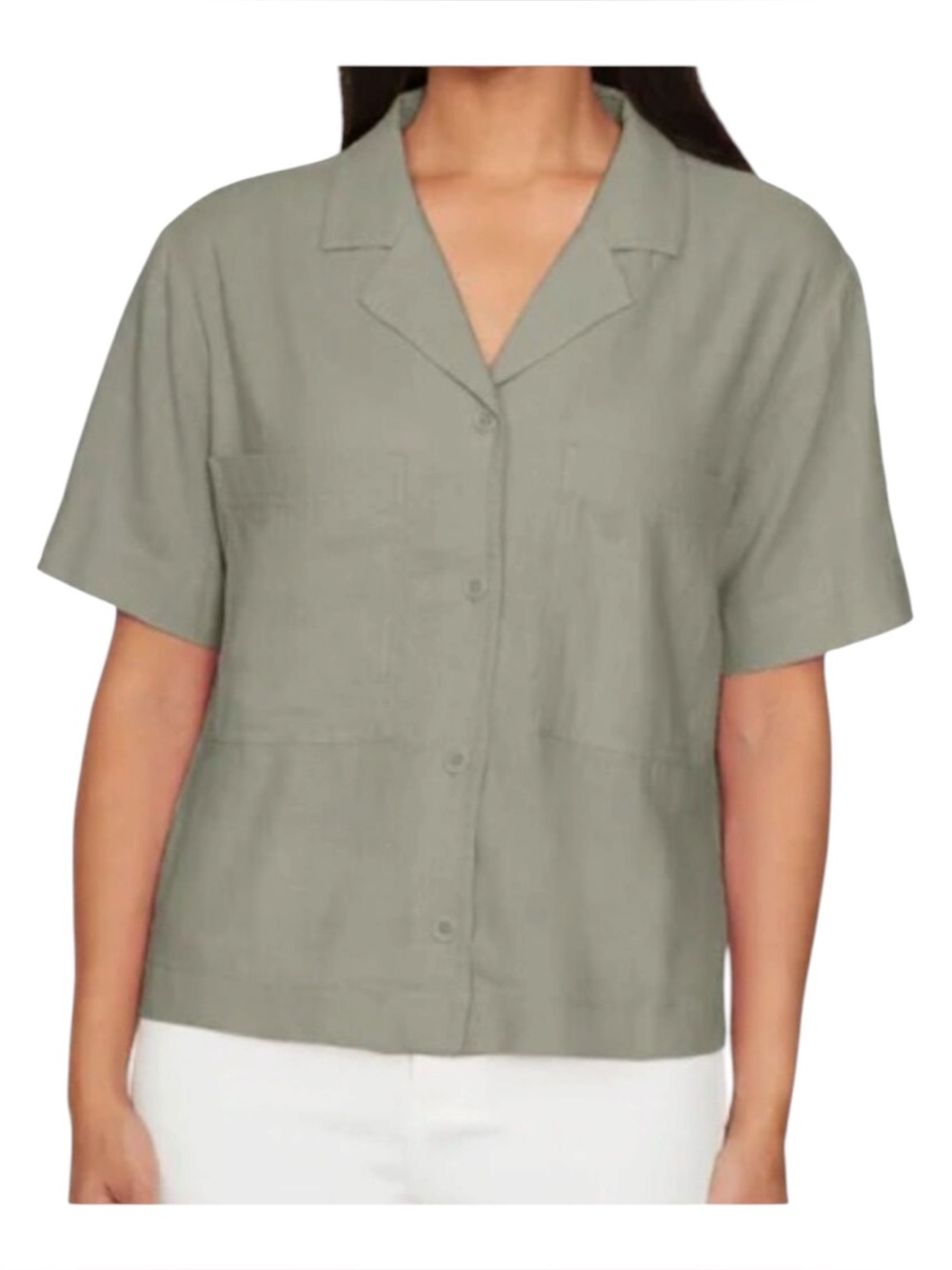 Buffalo David Bitton Size XL Olive Green Button Front Shirt